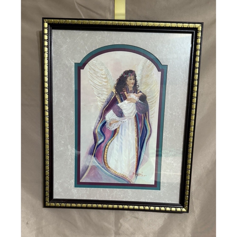 Homco‎ "Thru Gods Grace" Angel Picture By Bettie Zelder VTG Home Interior